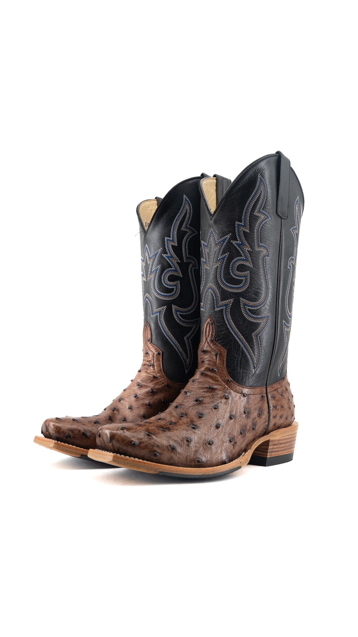 Horse Power Exotic Ostrich Cutter Toe Cowboy Boot