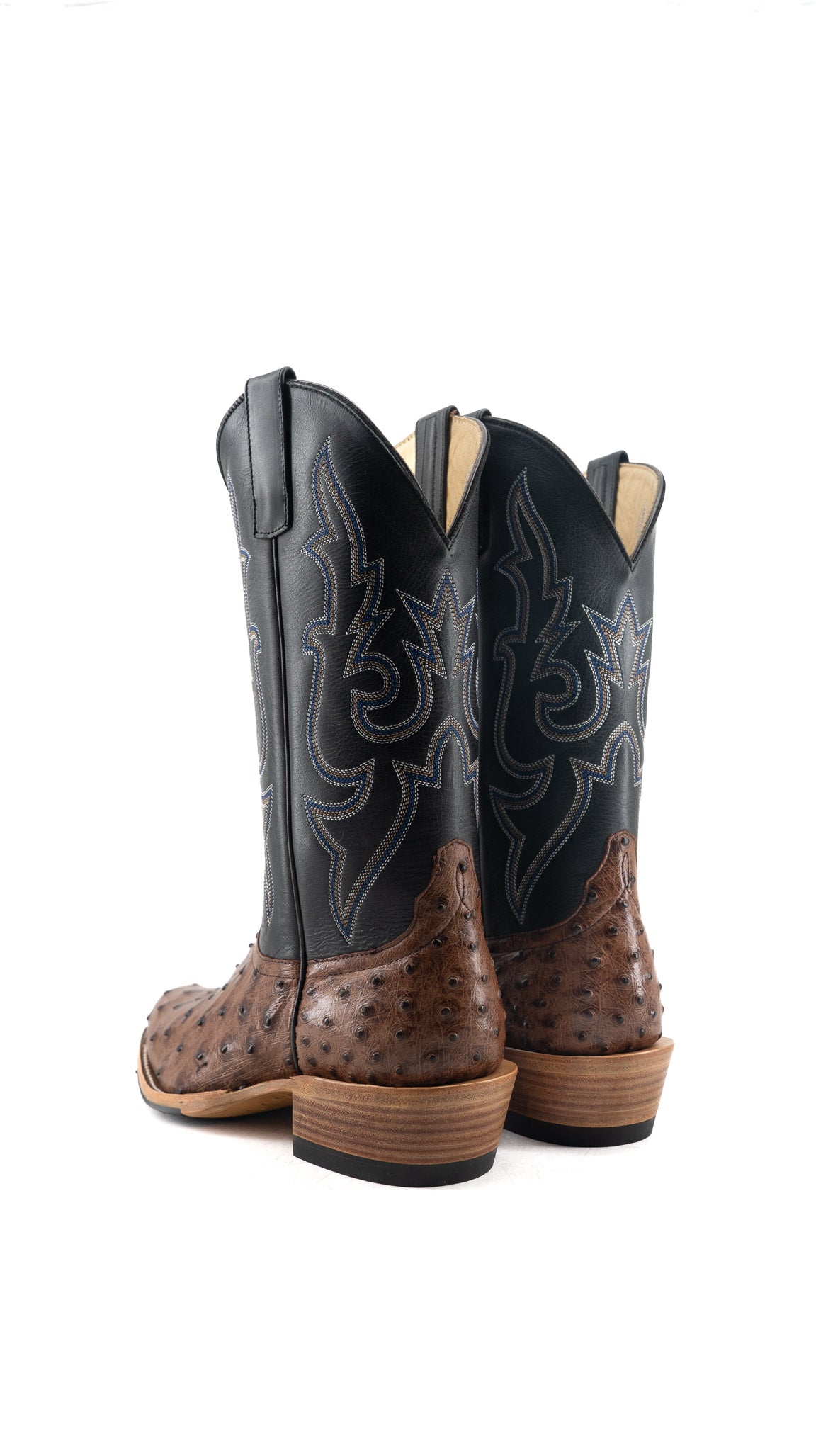 Horse Power Exotic Ostrich Cutter Toe Cowboy Boot