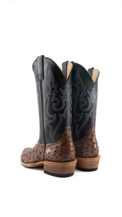 Horse Power Exotic Ostrich Cutter Toe Cowboy Boot