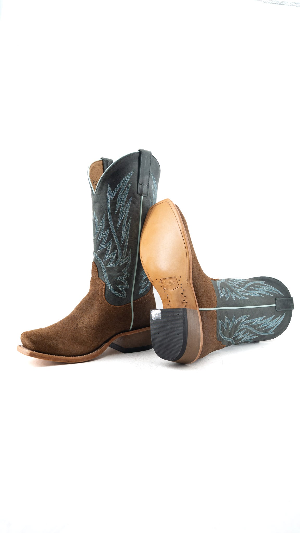 Horse Power Justin Suede Cutter Toe Cowboy Boot