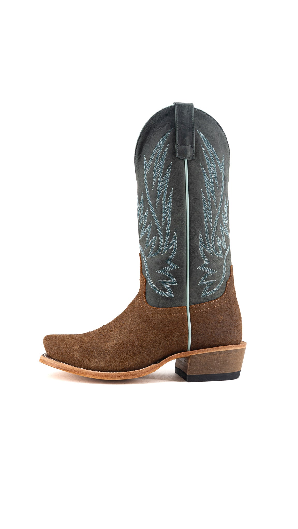 Horse Power Justin Suede Cutter Toe Cowboy Boot