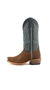 Horse Power Justin Suede Cutter Toe Cowboy Boot