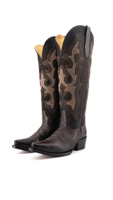 Lorraine Tall Wide Calf Snip Toe Cowgirl Boot