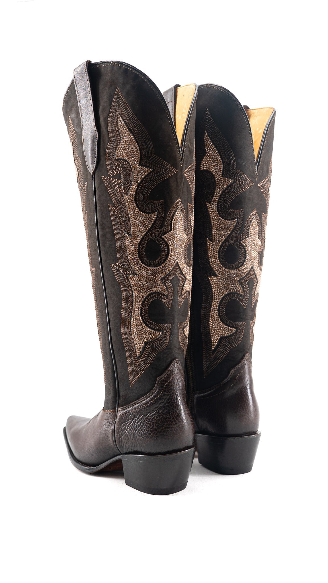 Lorraine Tall Wide Calf Snip Toe Cowgirl Boot