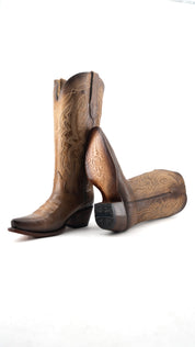 Alexia Midi Wide Calf Snip Toe Cowgirl Boot