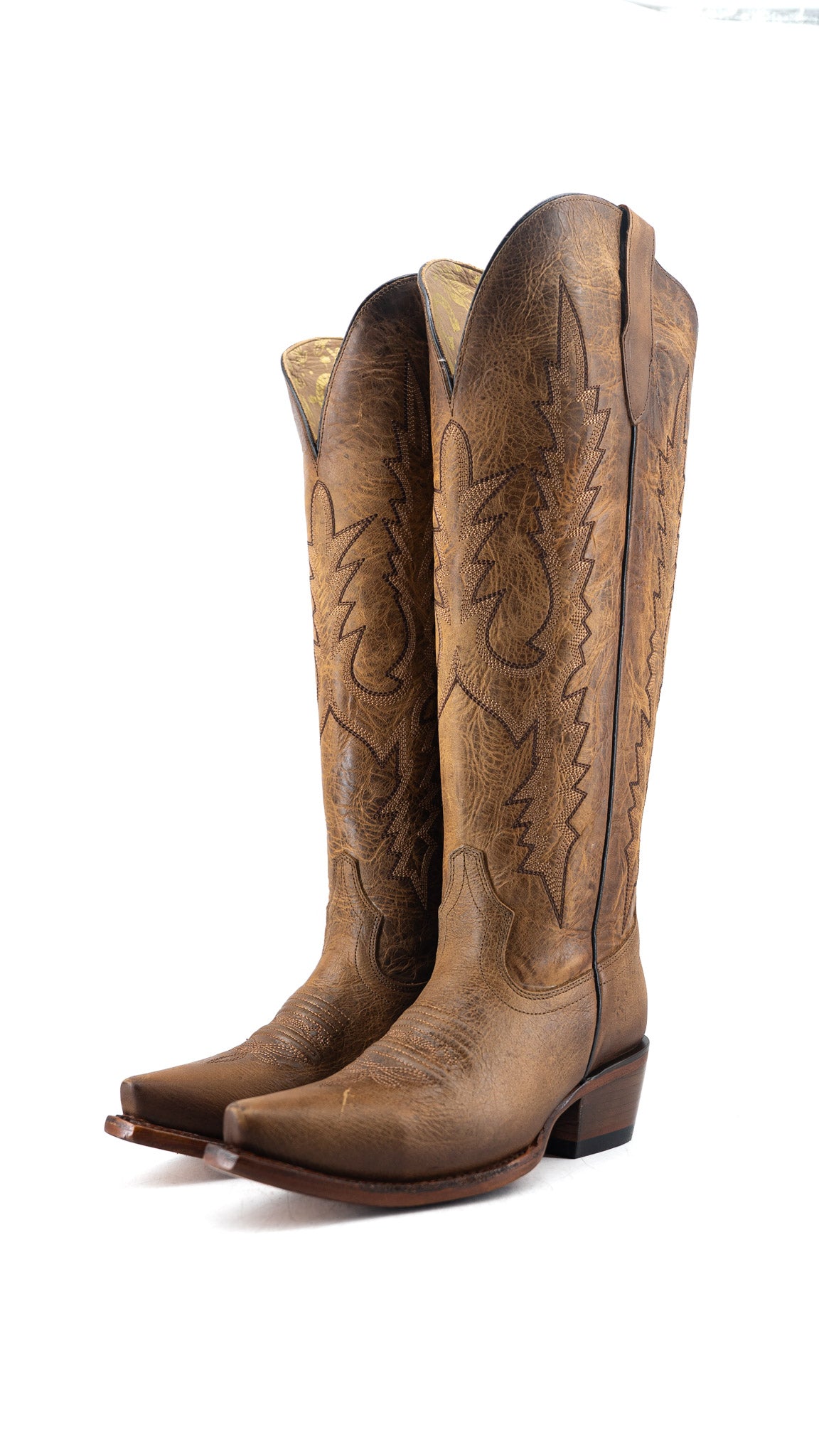 Scarlett Tall Wide Calf Snip Toe Cowgirl Boot