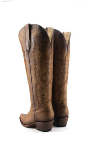 Scarlett Tall Wide Calf Snip Toe Cowgirl Boot