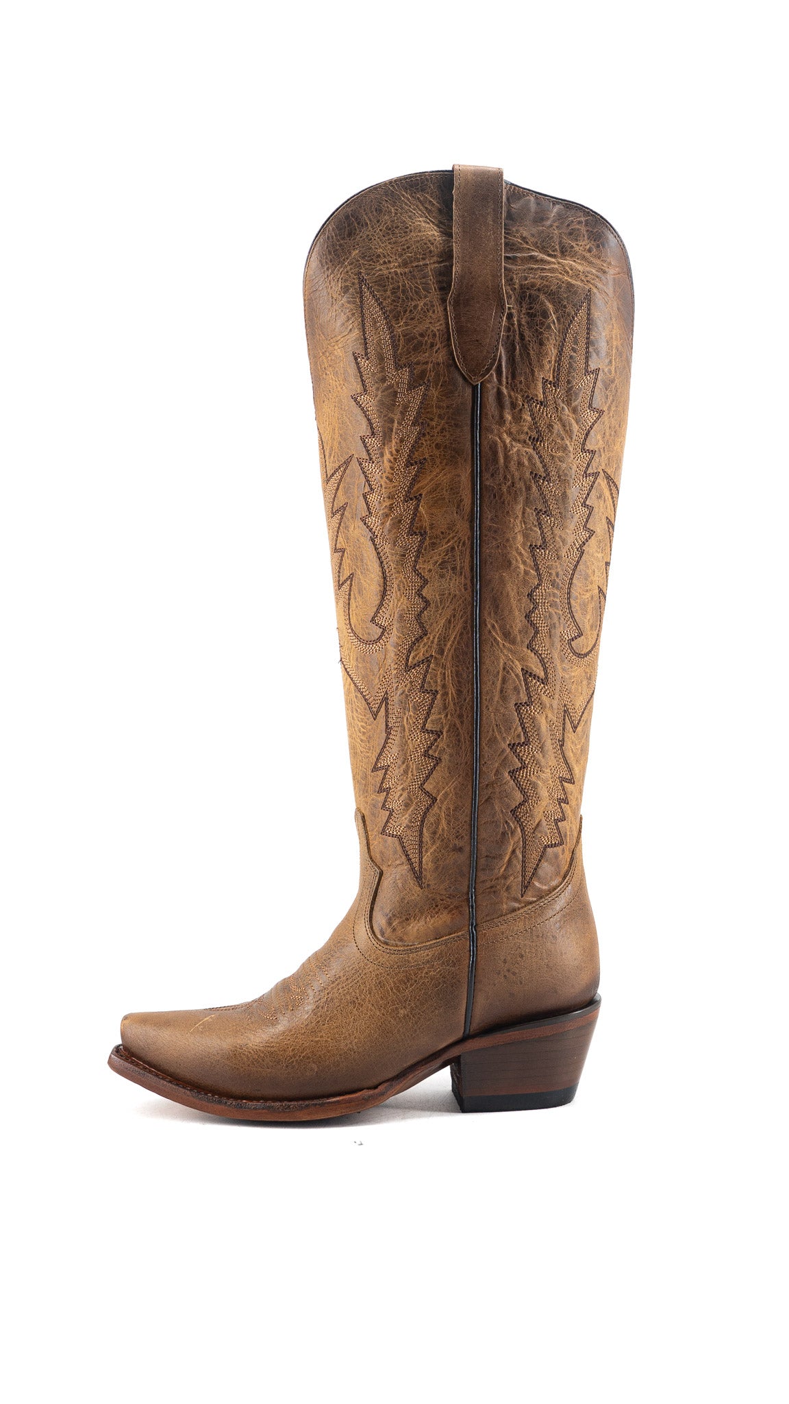 Scarlett Tall Wide Calf Snip Toe Cowgirl Boot