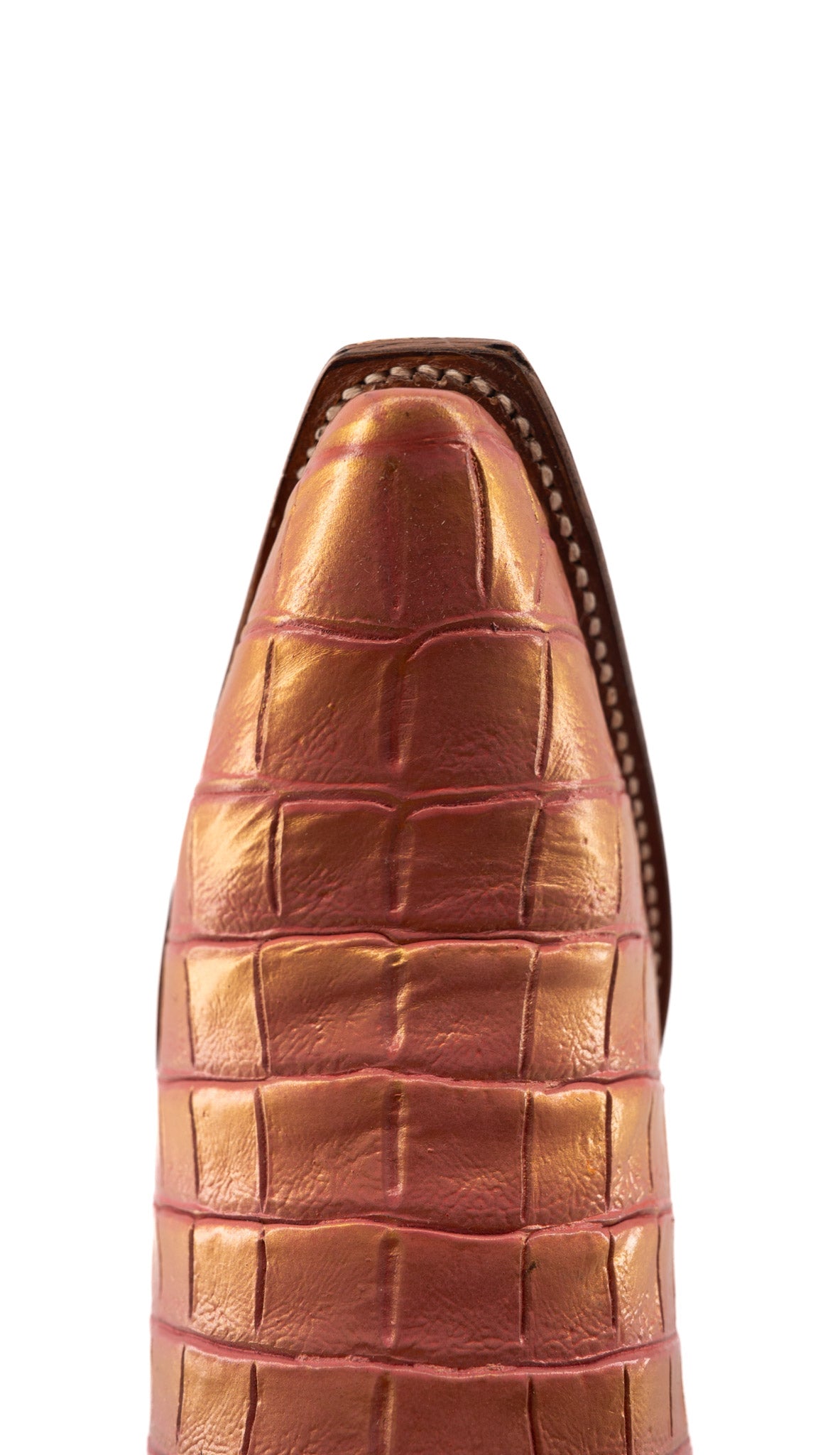 Rory Belly Caiman Midi Snip Toe Cowgirl Boot