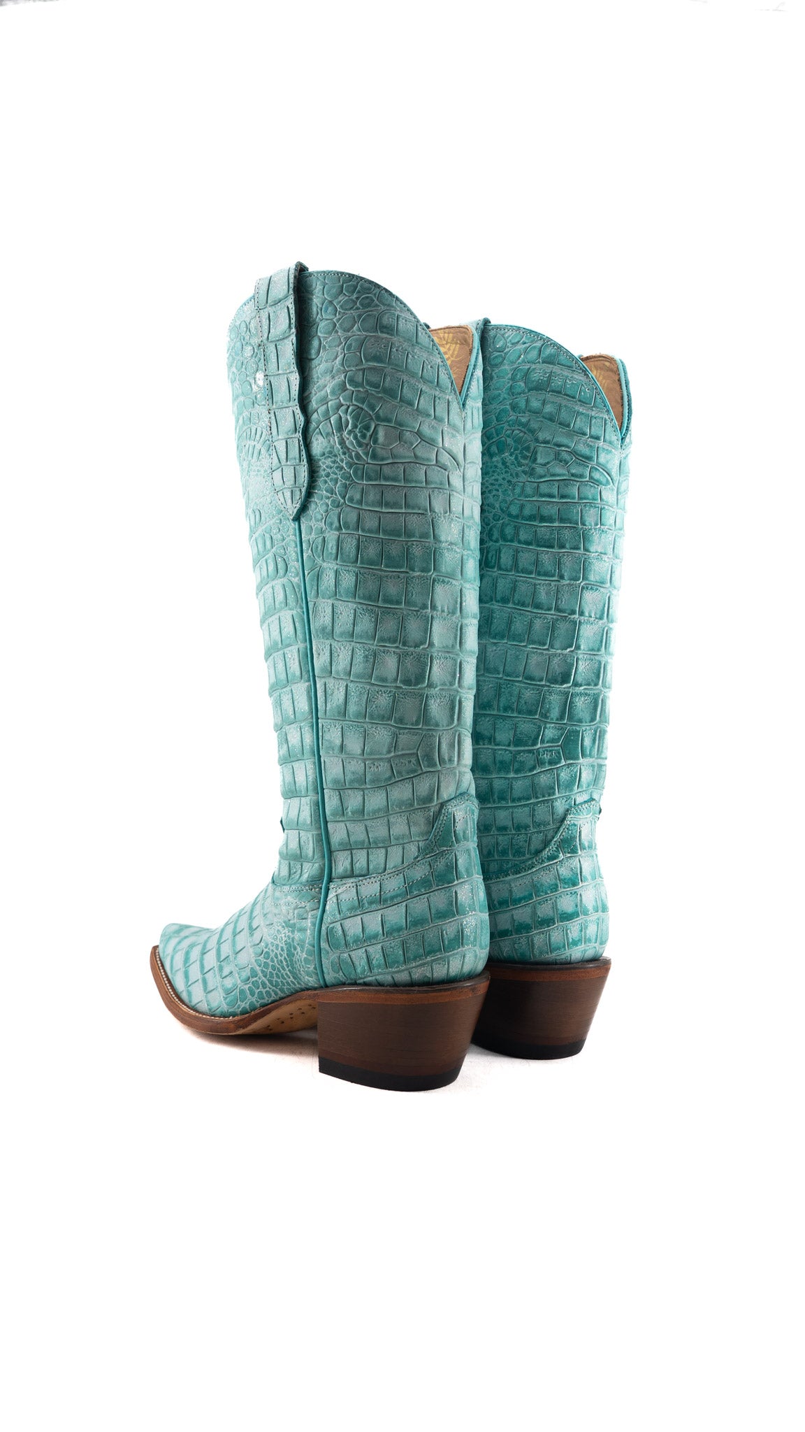Rory Belly Caiman Midi Snip Toe Cowgirl Boot