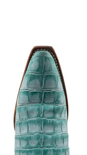 Rory Belly Caiman Midi Snip Toe Cowgirl Boot