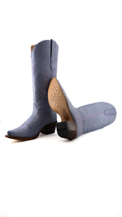 Chloe Python Midi Snip Toe Cowgirl Boot