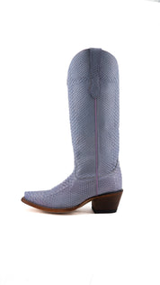 Chloe Python Midi Snip Toe Cowgirl Boot