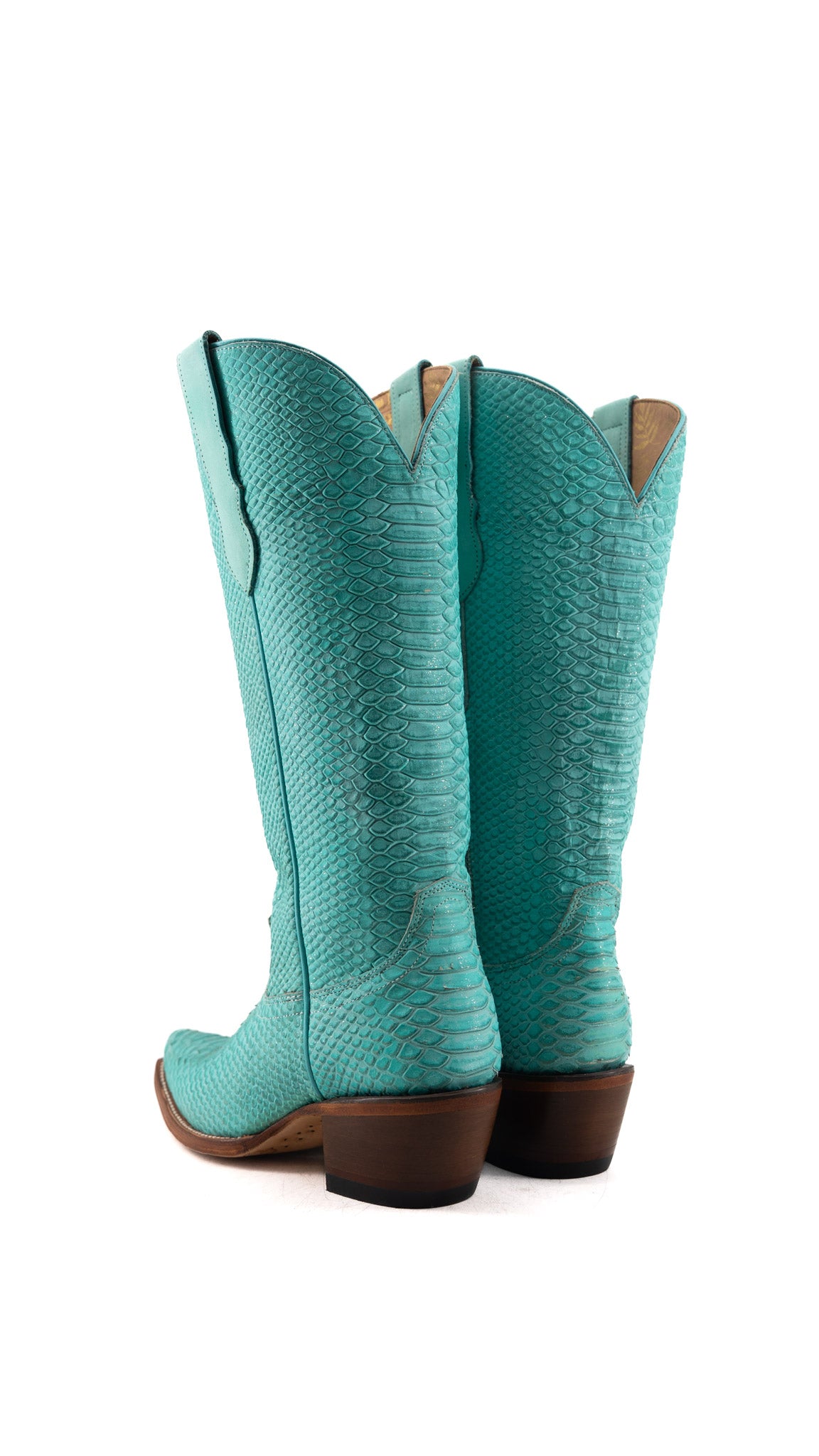 Chloe Python Midi Snip Toe Cowgirl Boot