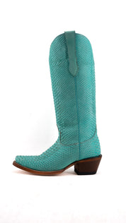 Chloe Python Midi Snip Toe Cowgirl Boot