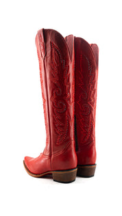 Zamara Tall Red Bottom Snip Toe Cowgirl Boot