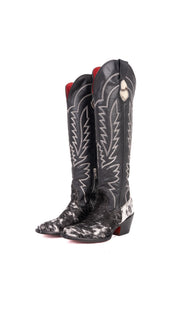 Bianca Tall Red Bottom Cowhide Snip Toe Cowgirl Boot Size 5 Box TW2