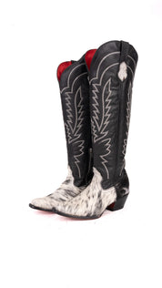 Bianca Tall Red Bottom Cowhide Snip Toe Cowgirl Boot Size 9 Box TW12