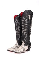 Bianca Tall Red Bottom Cowhide Snip Toe Cowgirl Boot Size 9 Box TW12