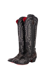 Bianca Tall Red Bottom Cowhide Snip Toe Cowgirl Boot Size 9 Box TW13