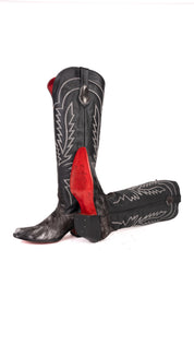 Bianca Tall Red Bottom Cowhide Snip Toe Cowgirl Boot Size 9 Box TW13
