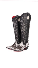 Bianca Tall Red Bottom Cowhide Snip Toe Cowgirl Boot Size 10 Box TW14