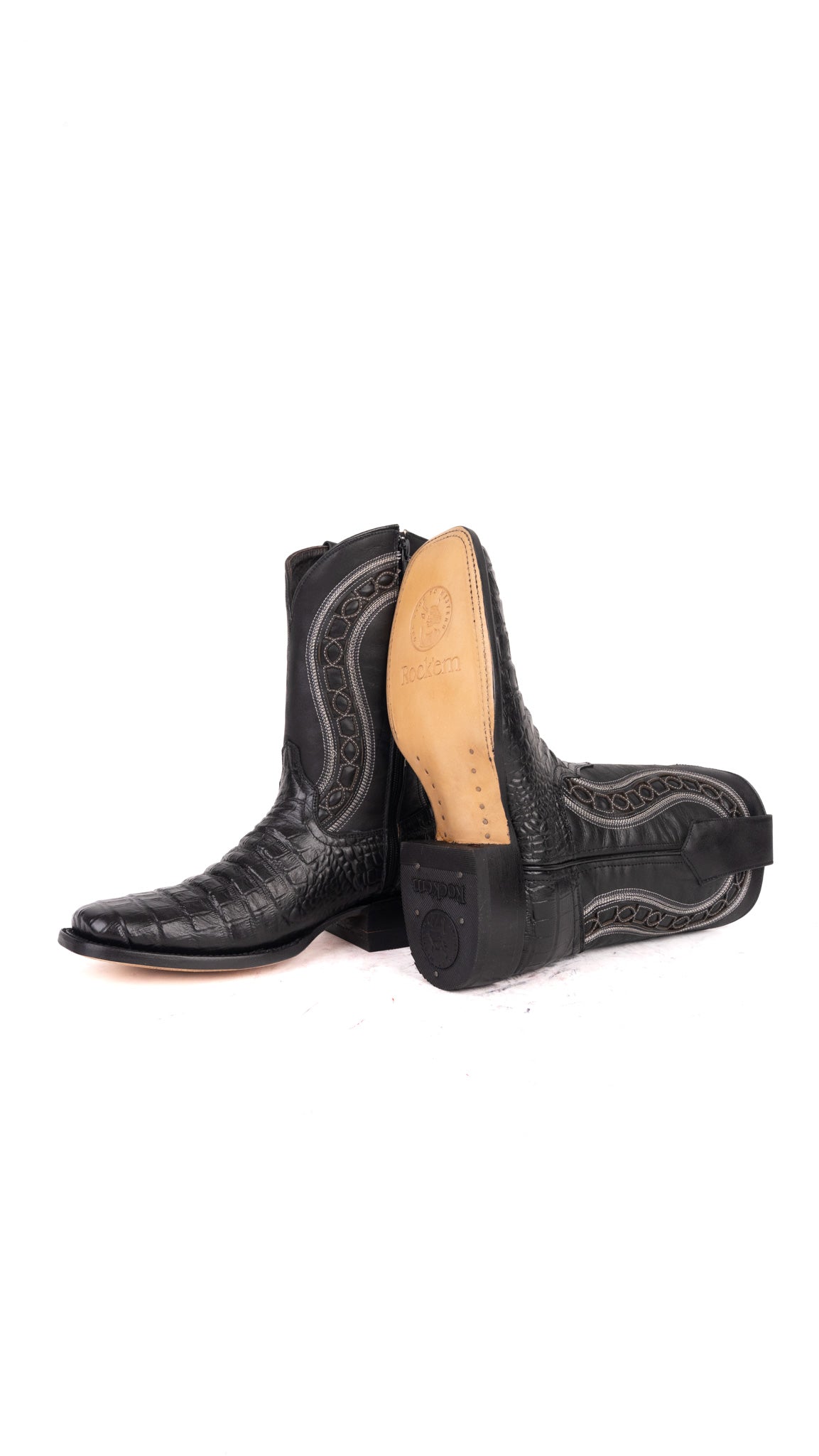Delson Belly Rodeo Toe Cowboy Boot