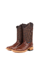 Bruce Belly Caiman Square Toe Cowboy Boot