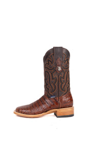 Bruce Belly Caiman Square Toe Cowboy Boot