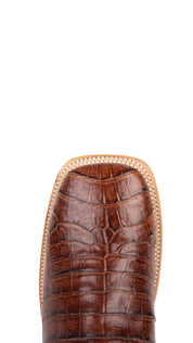Bruce Belly Caiman Square Toe Cowboy Boot
