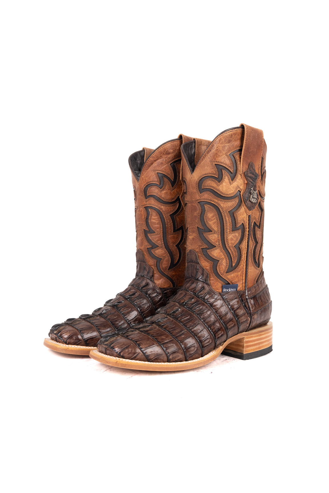 Bruce Caiman Tail Square Toe Cowboy Boot
