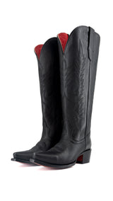 Scarlett Tall Wide Calf Red Bottom Snip Toe Cowgirl Boot