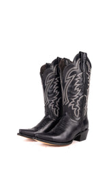 Mia Wide Calf Snip Toe Cowgirl Boot