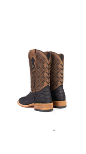 Bradley Shelby Matte Python Square Toe Cowboy Boot