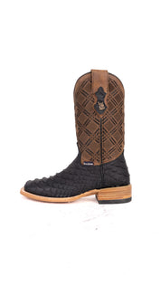Bradley Shelby Matte Python Square Toe Cowboy Boot