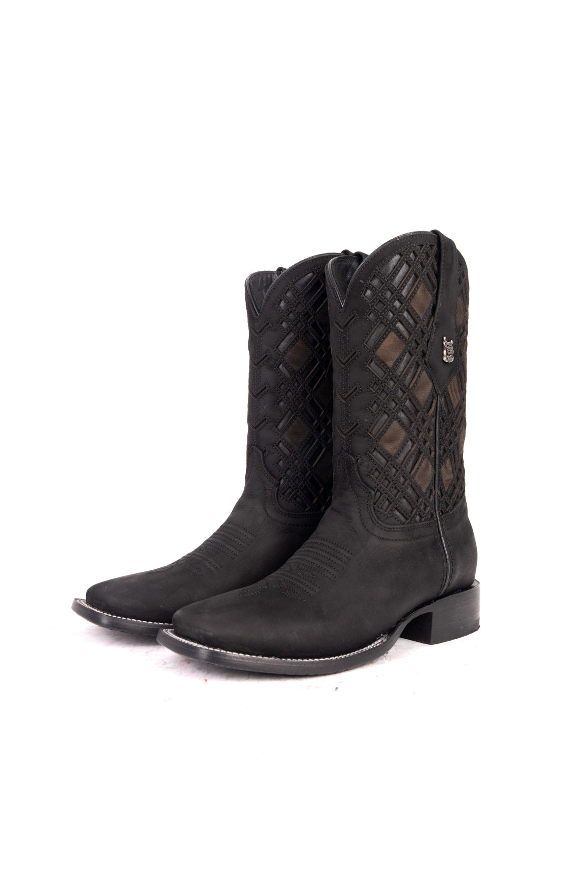 Bradley Nobuck Square Toe Cowboy Boot