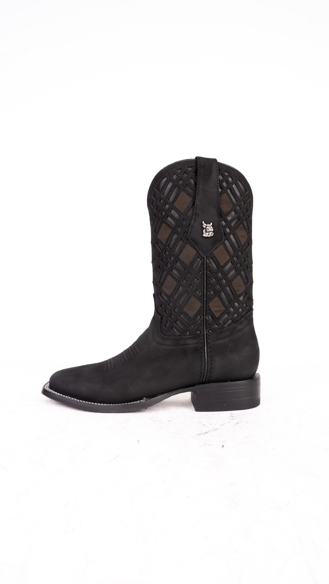 Bradley Nobuck Square Toe Cowboy Boot