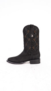 Bradley Nobuck Square Toe Cowboy Boot