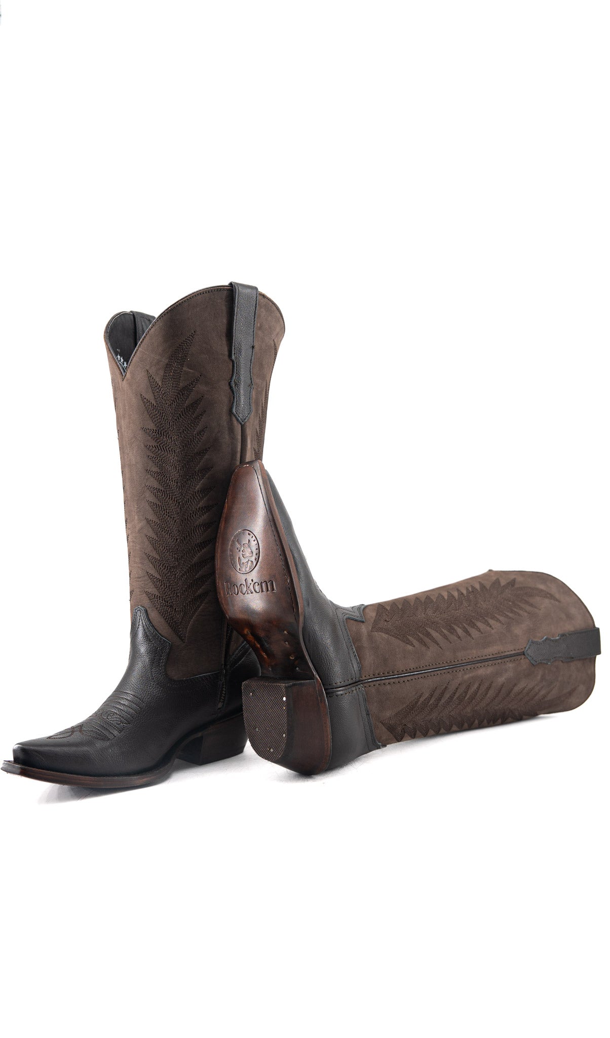 Sierra Midi Wide Calf Snip Toe Cowgirl Boot