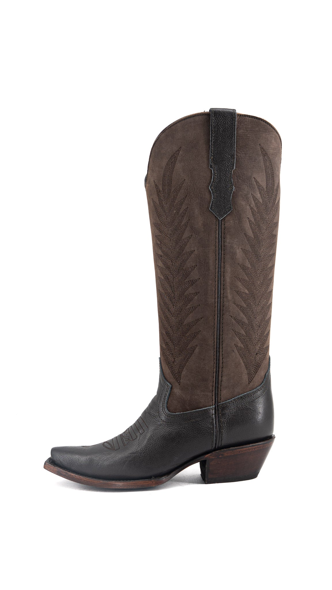Sierra Midi Wide Calf Snip Toe Cowgirl Boot