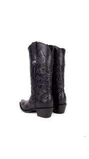 Mila Tooled Snip Toe Cowgirl Boot