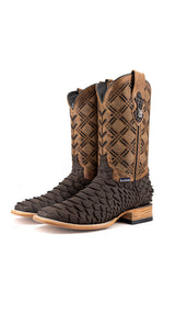 Bradley Matte Python Square Toe Cowboy Boot