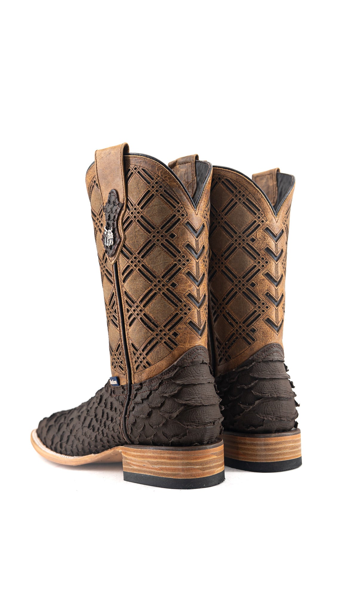 Bradley Matte Python Square Toe Cowboy Boot