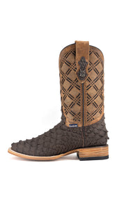 Bradley Matte Python Square Toe Cowboy Boot