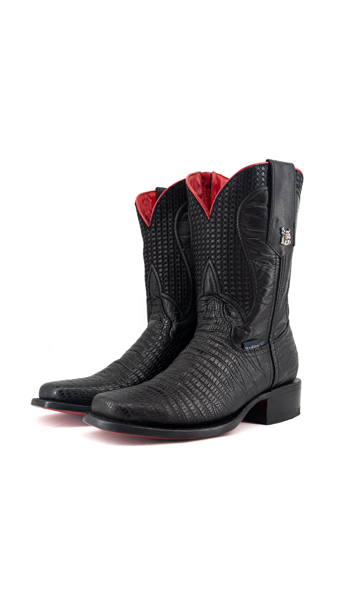 Montana Lizard Red Bottom Rodeo Toe Cowboy Boot