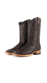 Brian Python Square Toe Cowboy Boot