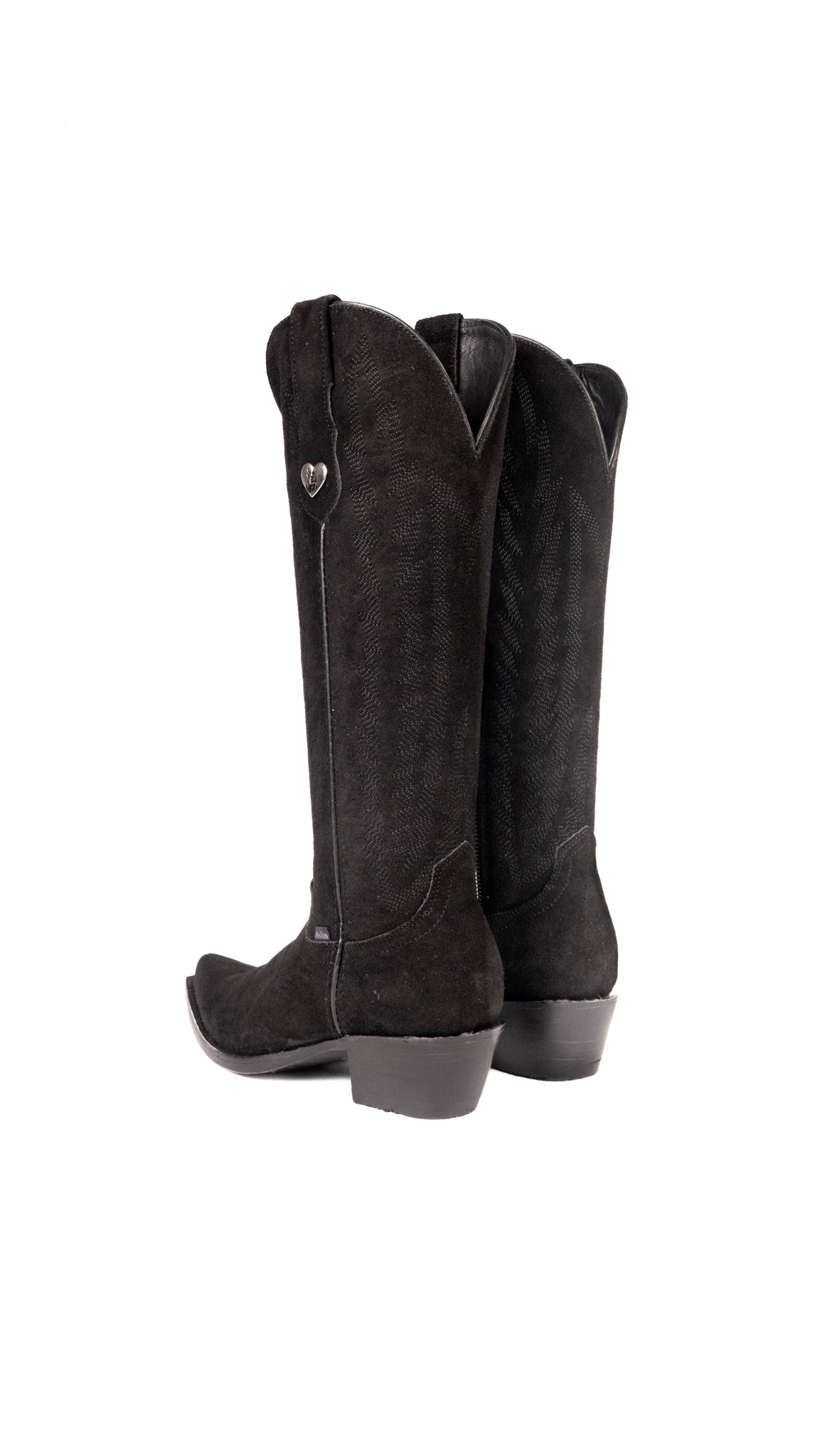 Eleanor Primavera Suede Tall Snip Toe Cowgirl Boot