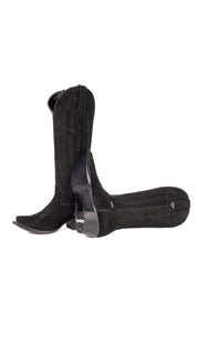 Eleanor Primavera Suede Tall Snip Toe Cowgirl Boot