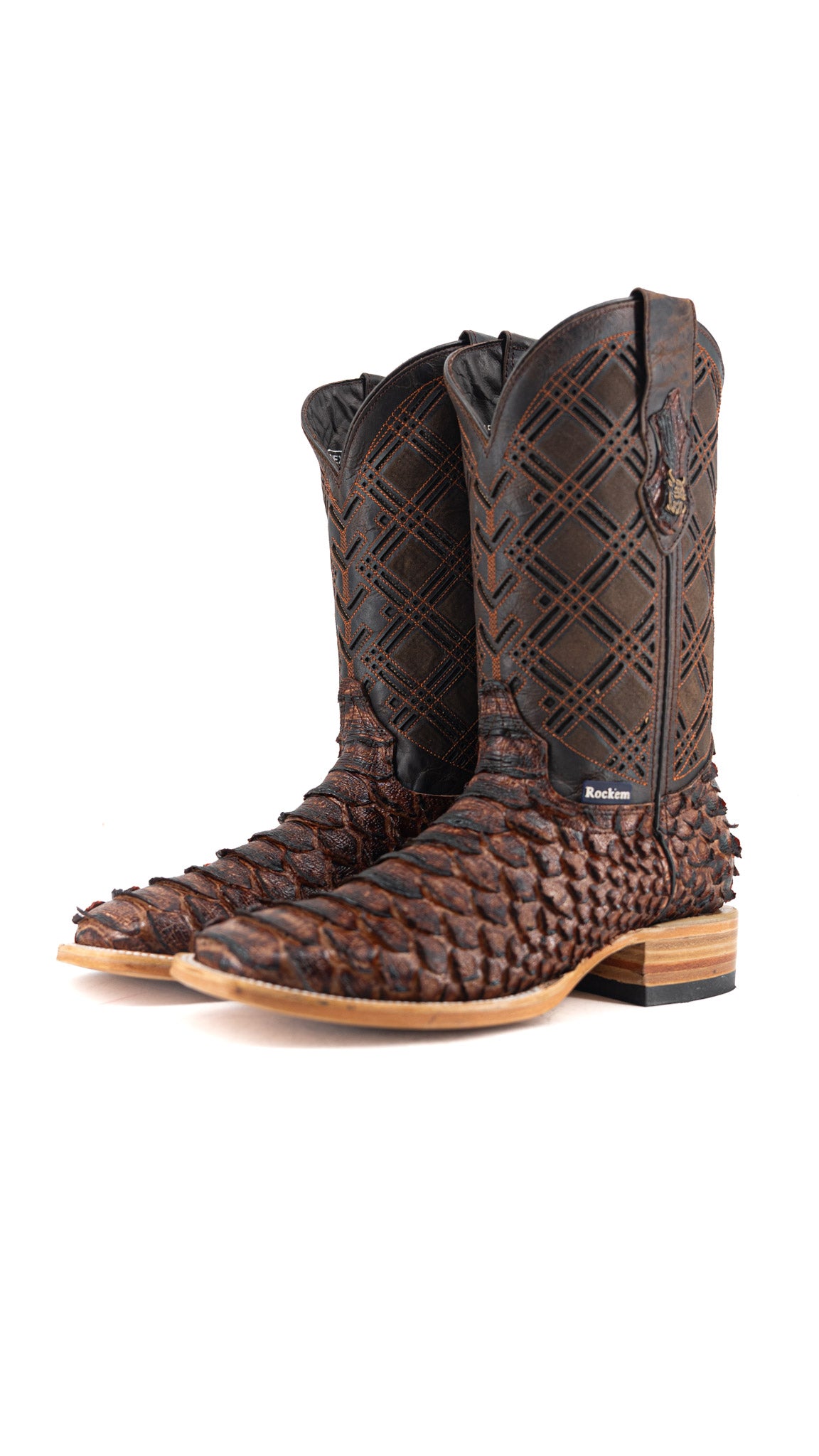 Bradley Python Square Toe Cowboy Boot