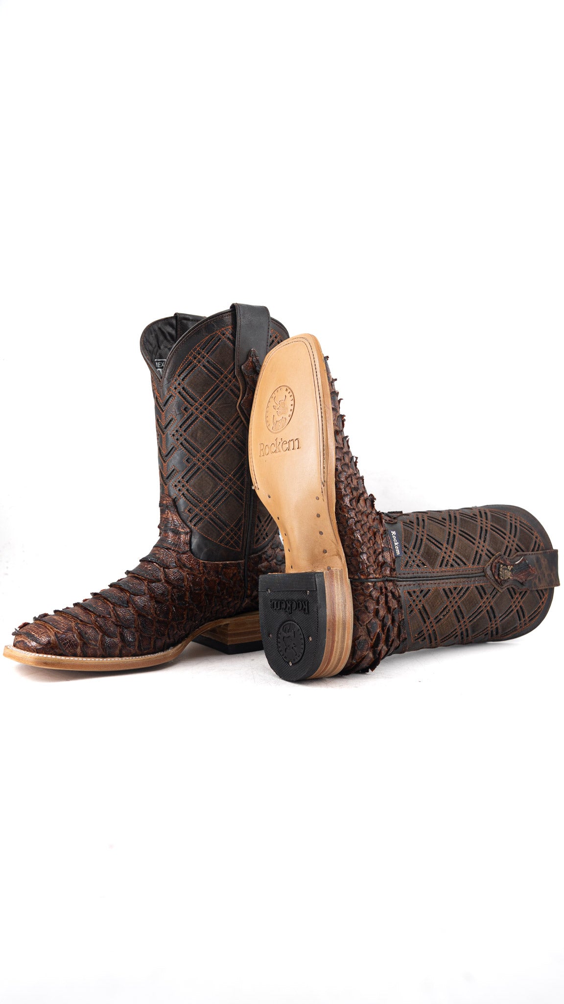 Bradley Python Square Toe Cowboy Boot